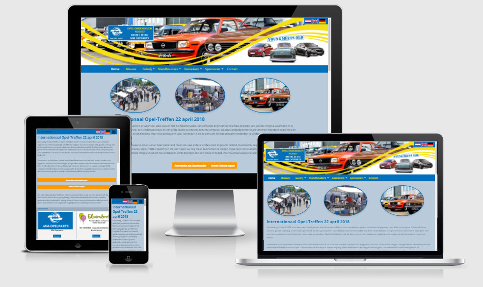 Responsive website voor Internationaal Opel-Treffen.