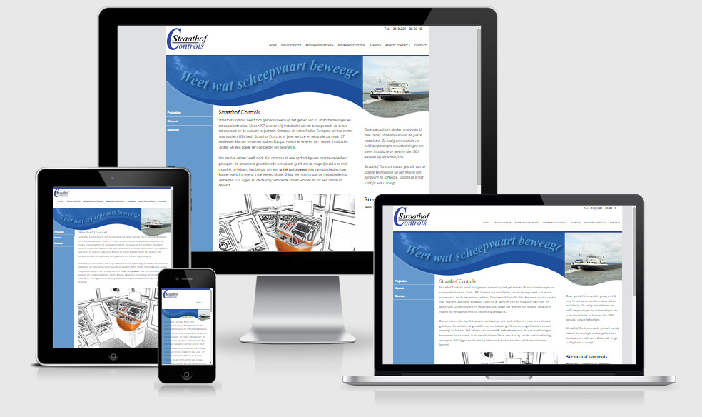 Nieuwe responsive website voor Straathof Controls