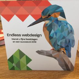 Kerstkaart 2018 voor Endless webdesign