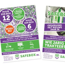 a6 flyer 1 jaar Safebox